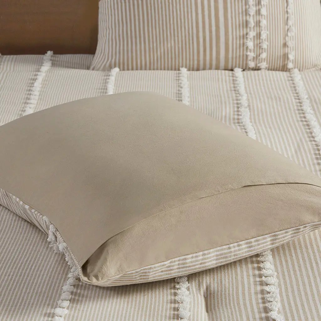 King 3 Piece Cotton Yarn Dyed Comforter Set by HouseOfZazla