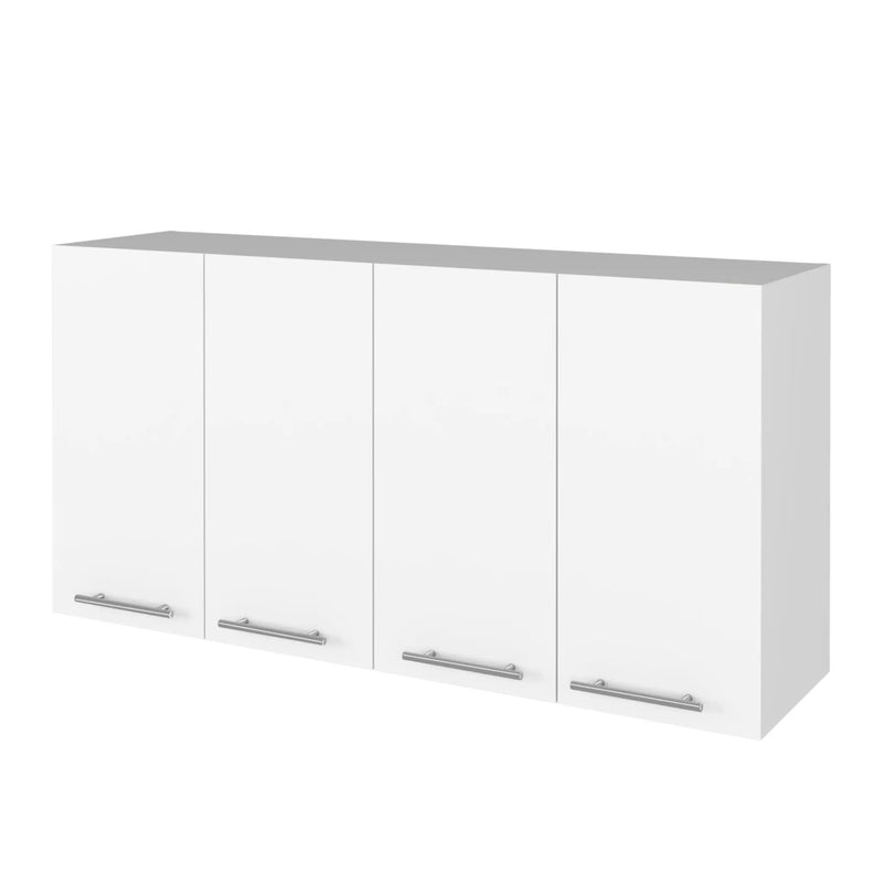 Kitchen Cabinet Durham Four Doors - White by Unique Piece Furniture