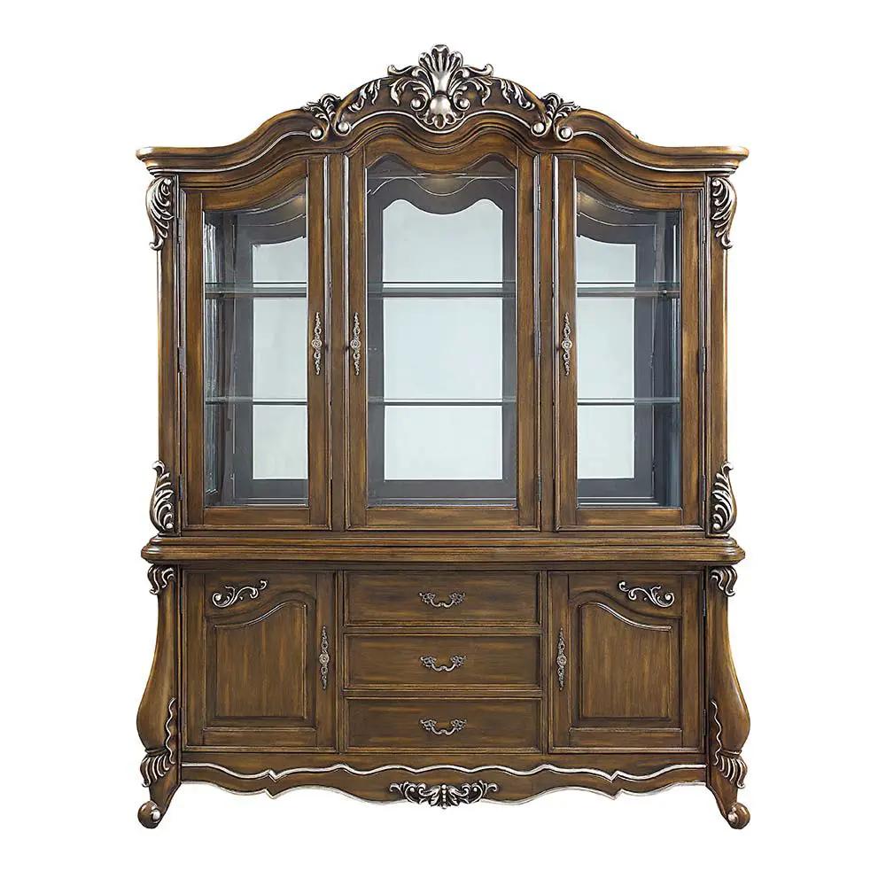 Latisha - Buffet & Hutch - Antique Oak by Unique Piece Furniture