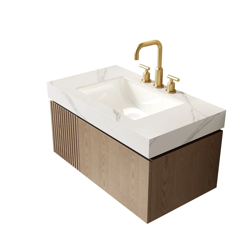 36" MURI Carrara Bathroom Vanity by HouseOfZazla