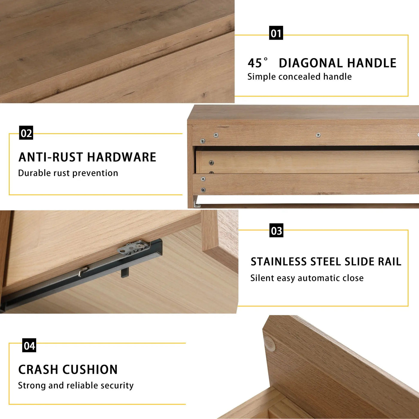 Modern Minimalist Bathroom Cabinet With Soft Close Drawers And Floating Mounting Design by Unique Piece Furniture