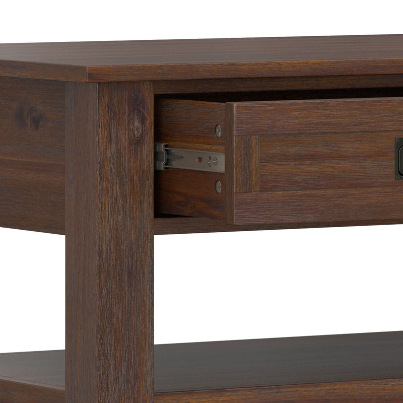 Monroe - Rectangular Coffee Table With Drawers - Brown by HouseOfZazla