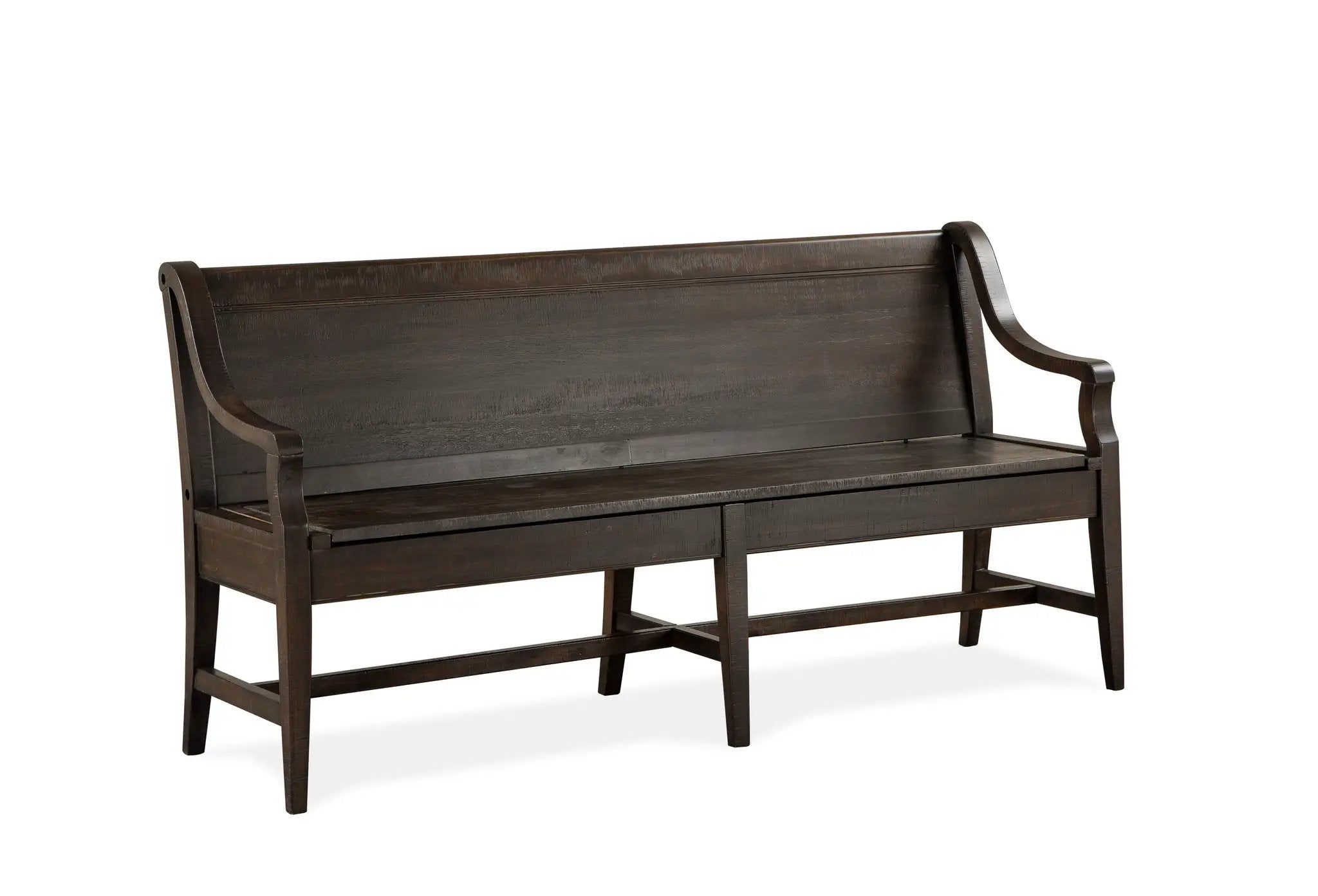 Westley Falls - Bench With Back - Graphite by Unique Piece Furniture