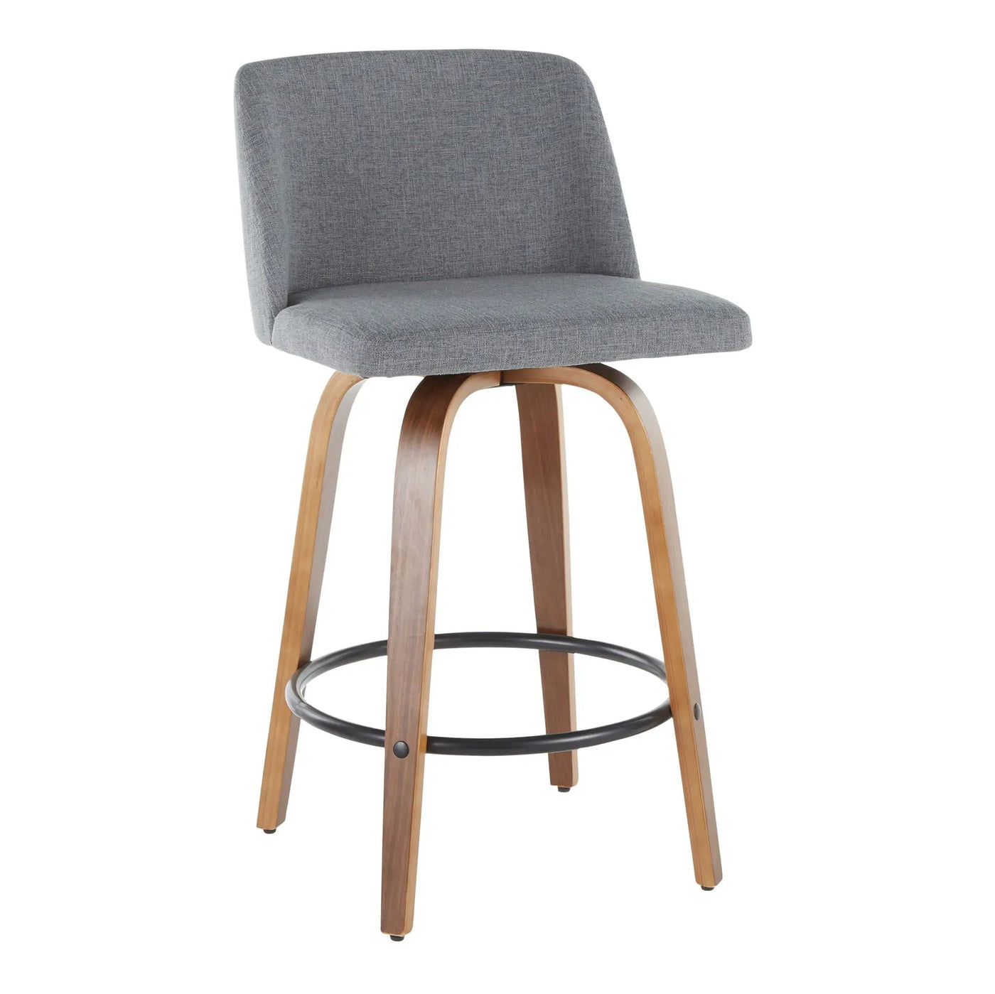 Toriano - Mid Century Modern, Counter Stool (Set of 2) by HouseOfZazla