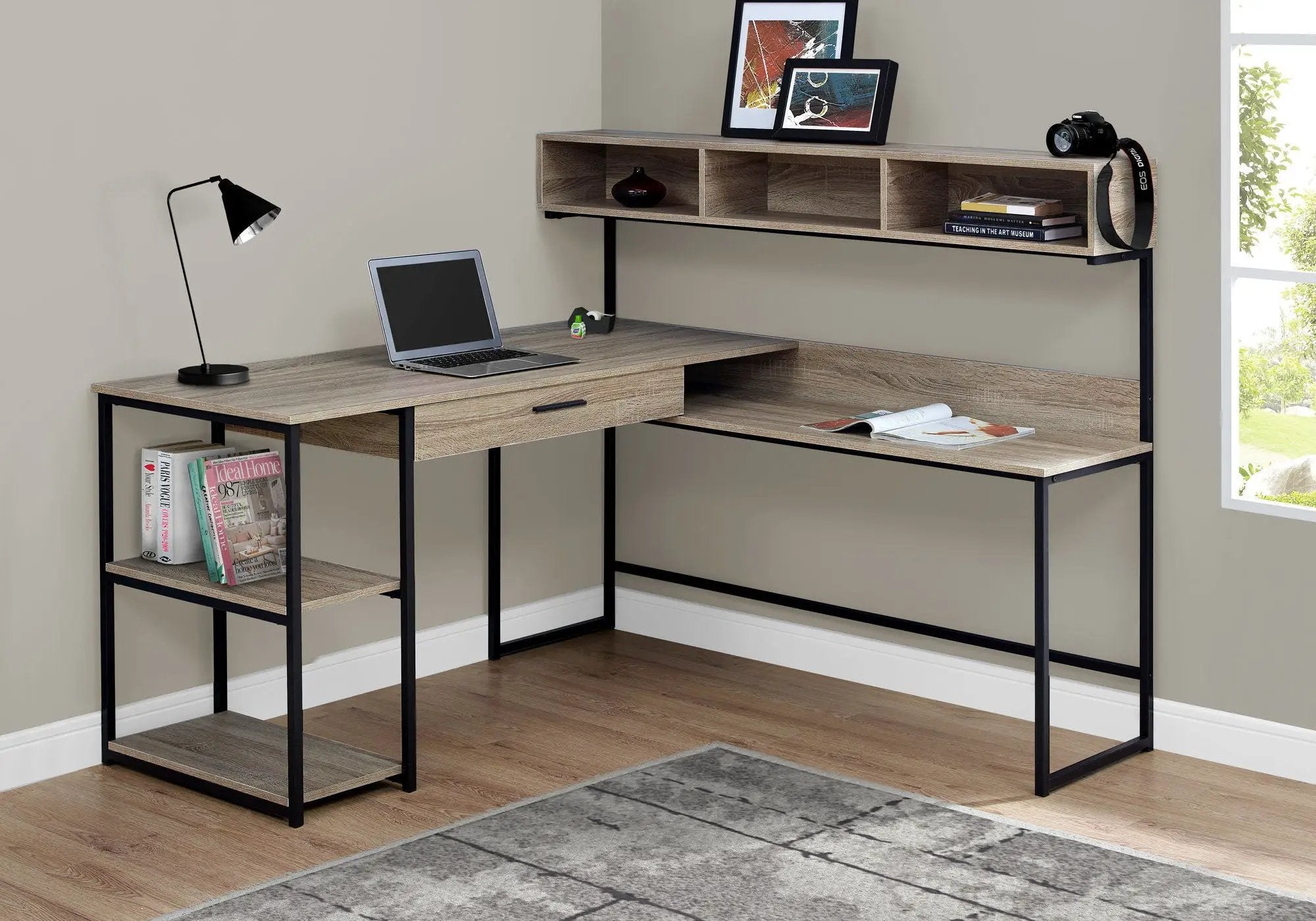 Computer Desk, Home Office, Corner, Storage Drawers, L Shape, Laptop, Contemporary & Modern by Unique Piece Furniture
