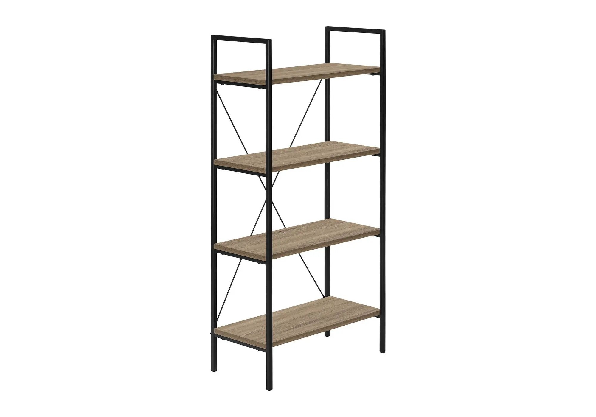 Bookshelf, Bookcase, 4 Tier, Office, Bedroom, Contemporary, Modern by Unique Piece Furniture