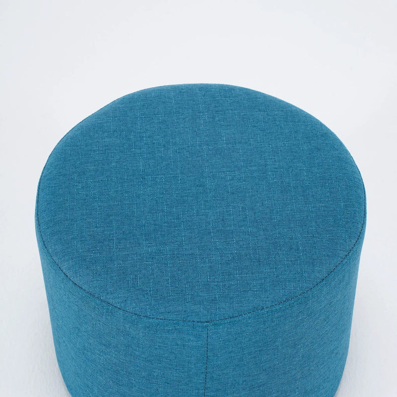 Nesting Ottomans, Round Coffee Table & Bench With Tray (Set of 2)