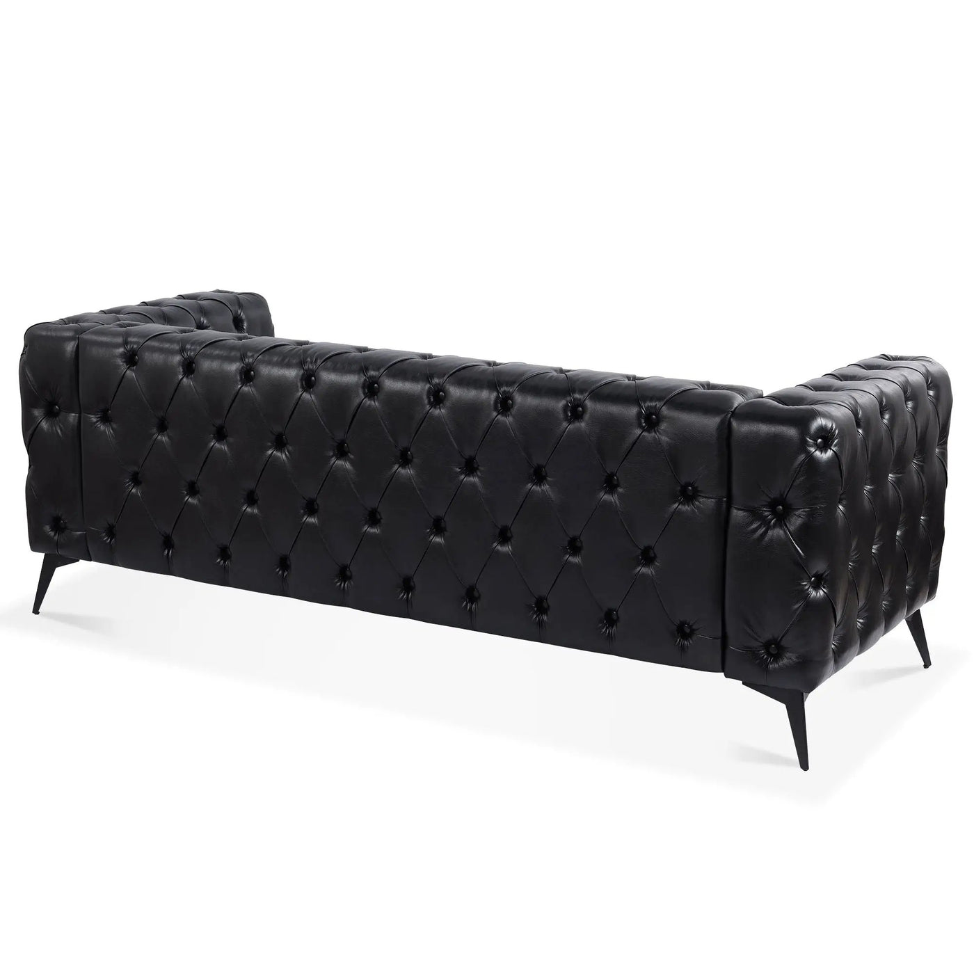 Square Arm Removable Cushion 3 Seater Sofa by HouseOfZazla