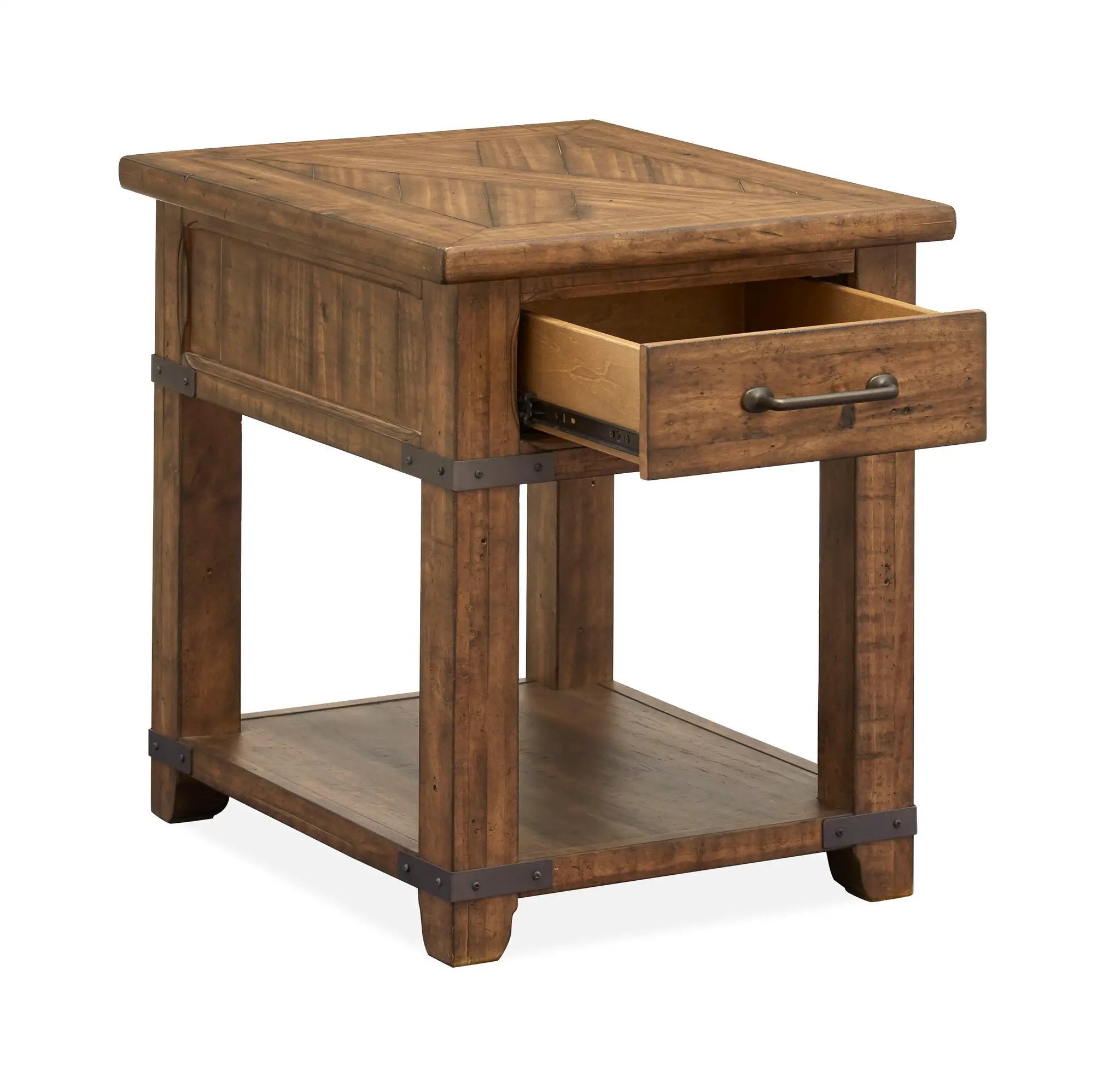 Chesterfield - Rectangular End Table - Farmhouse Timber by Unique Piece Furniture
