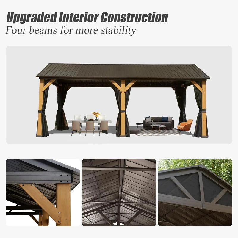 Cedar Wood Gazebo by HouseOfZazla