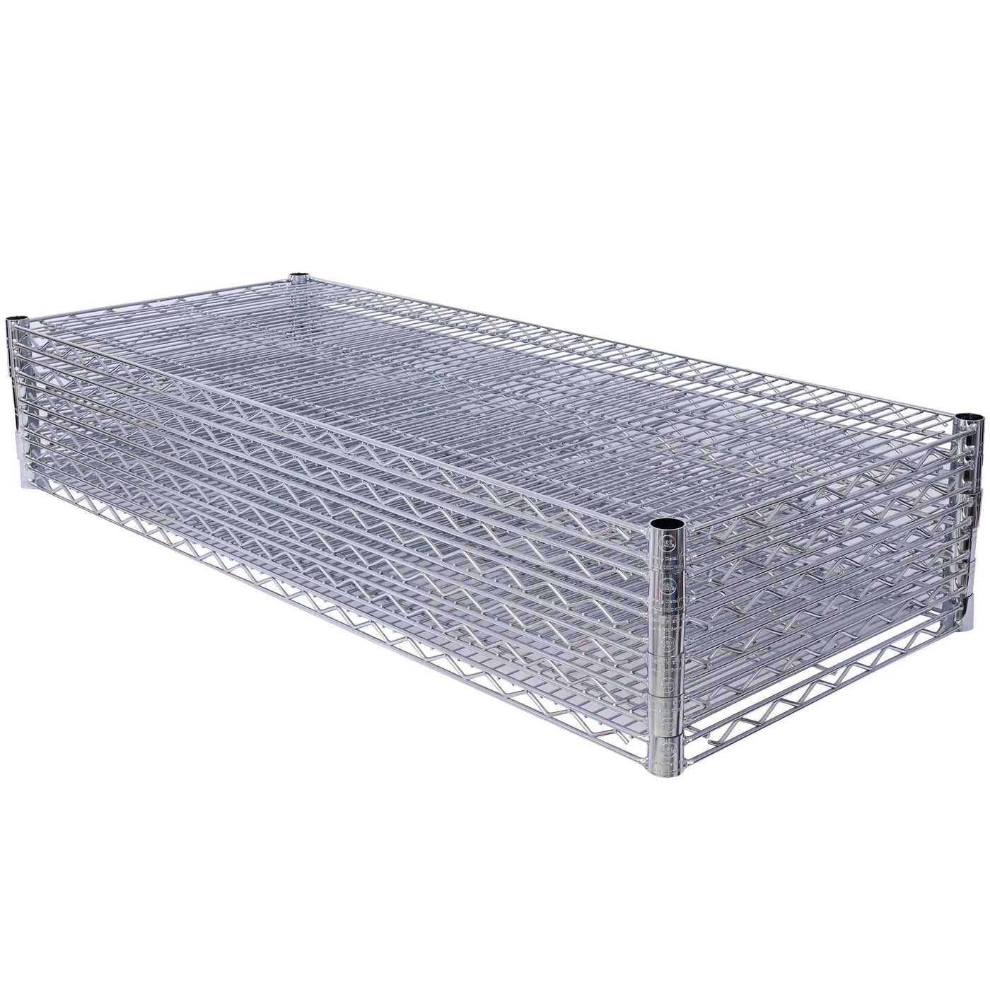 7 Tier Metal Shelf Wire Shelving Unit, 2450Lbs Heavy Duty Adjustable Storage Rack With Wheels & Shelf Liners For Closet Kitchen Garage Basement Commercial Shelving by HouseOfZazla