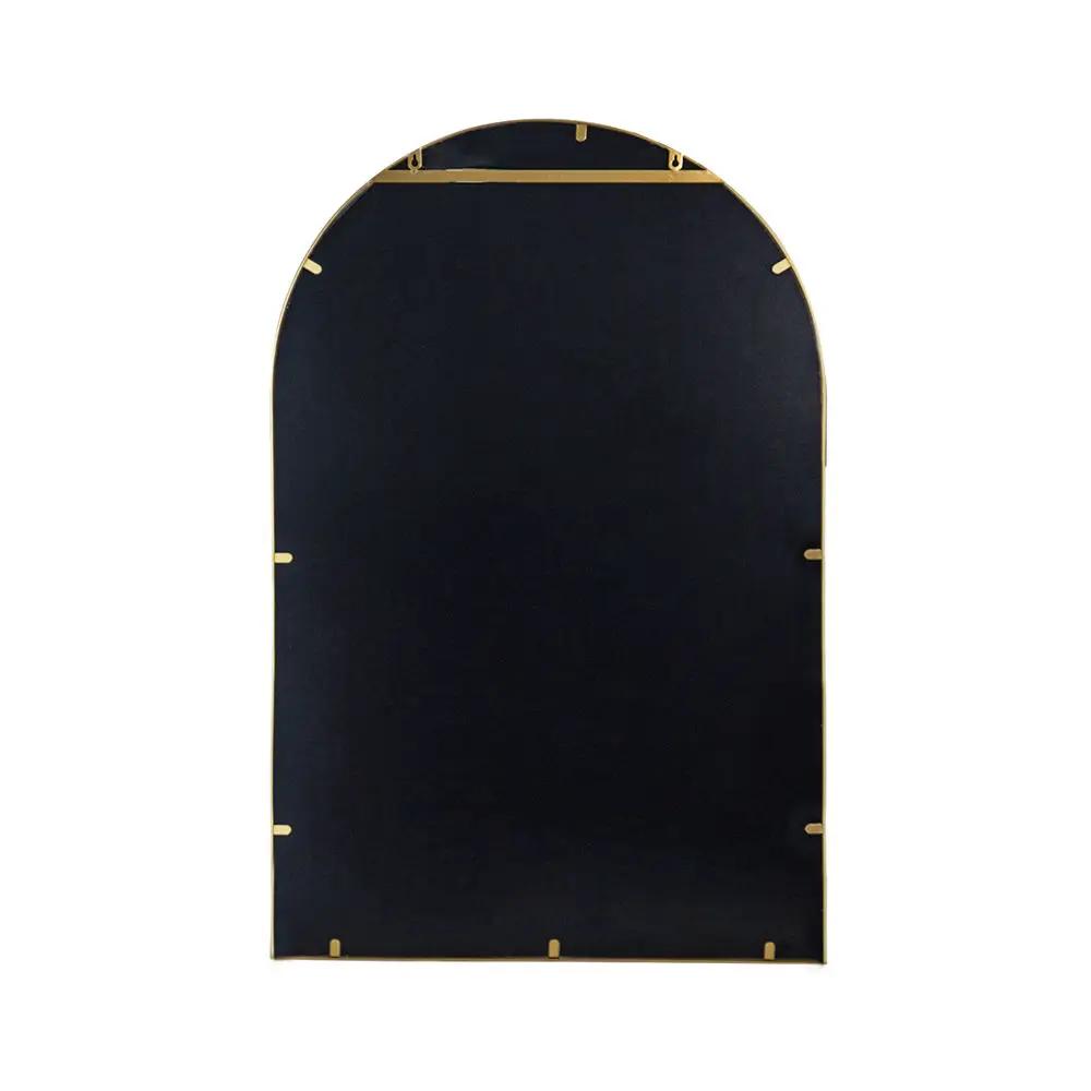 Arched Mirror With Metal Frame, Wall Mirror For Living Room Bedroom Entryway by Unique Piece Furniture
