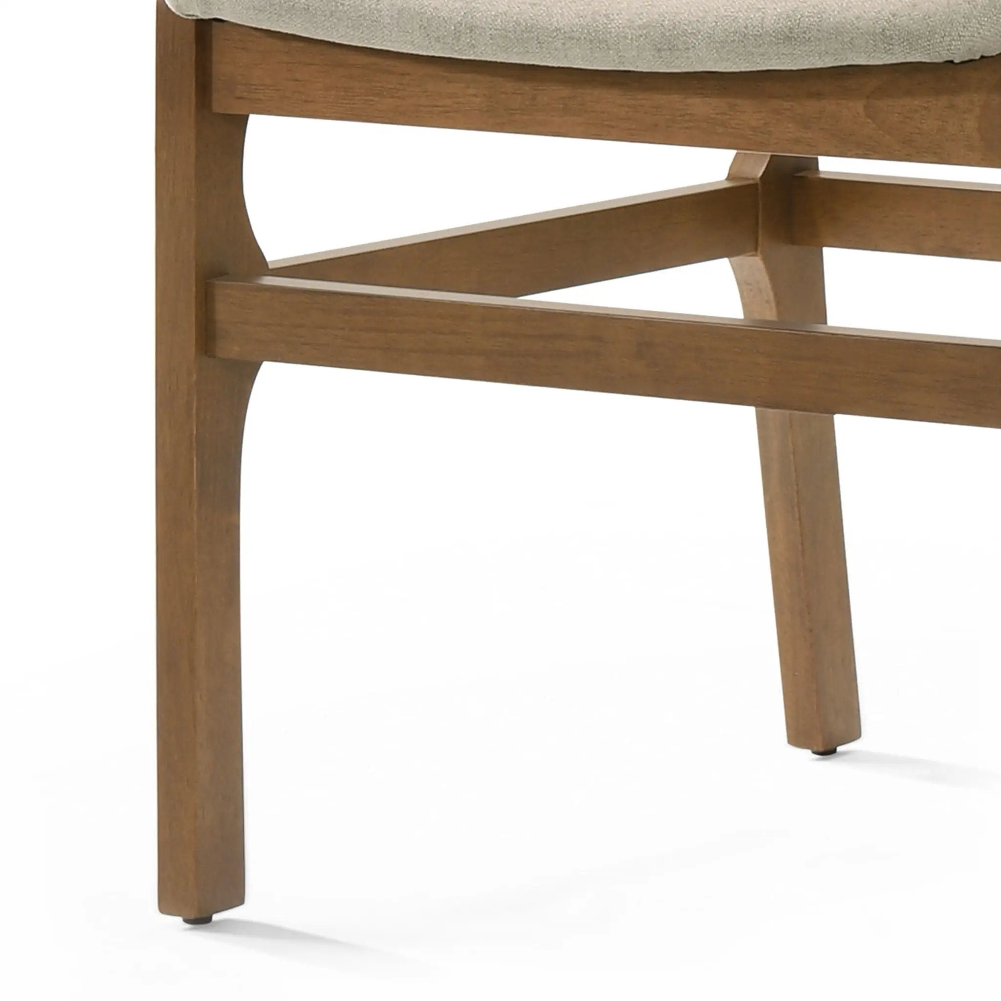 Contemporary Dining Chair Set Upholstered Fabric With Rubberwood Frame by HouseOfZazla