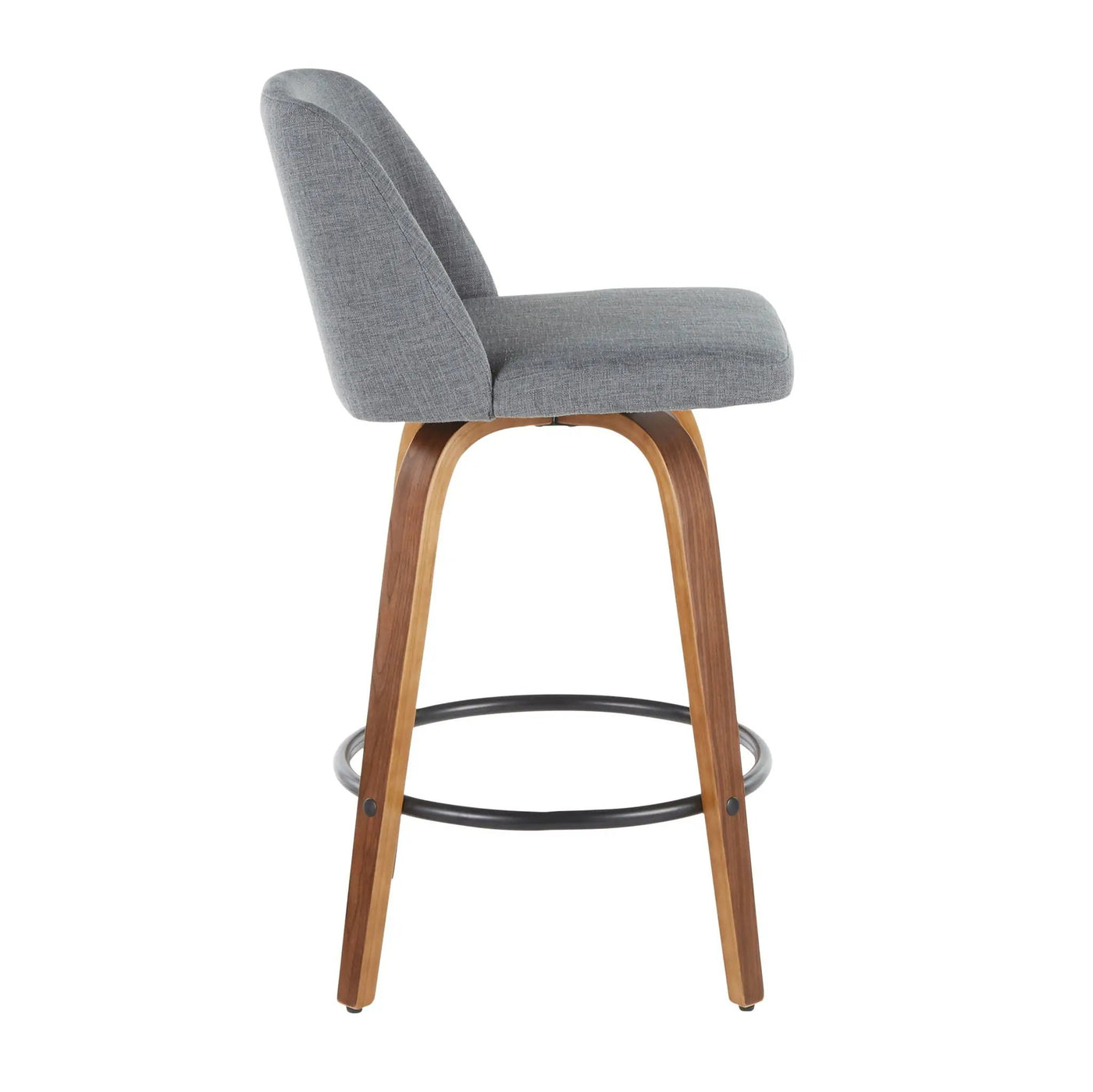 Toriano - Mid Century Modern, Counter Stool (Set of 2) by HouseOfZazla