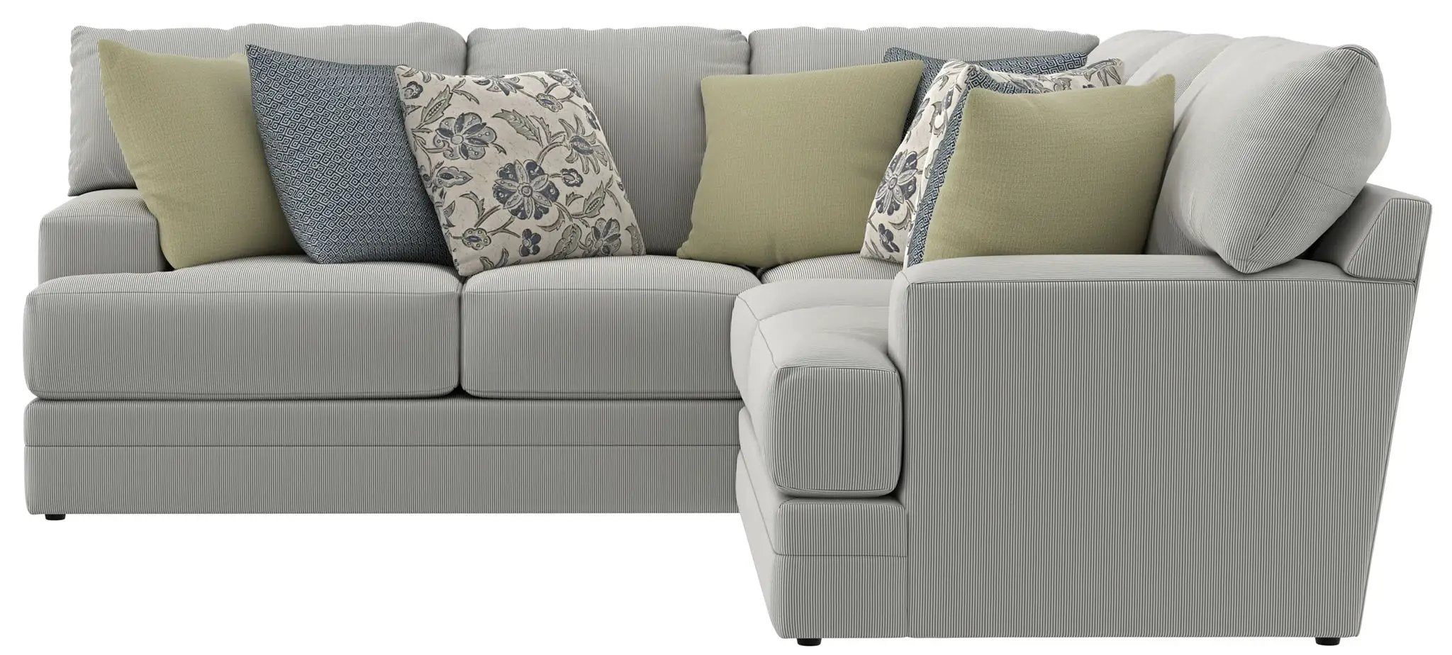 Stockbridge - Sectional With Comfort Coil Seating And 9 Accent Pillows Included by Unique Piece Furniture