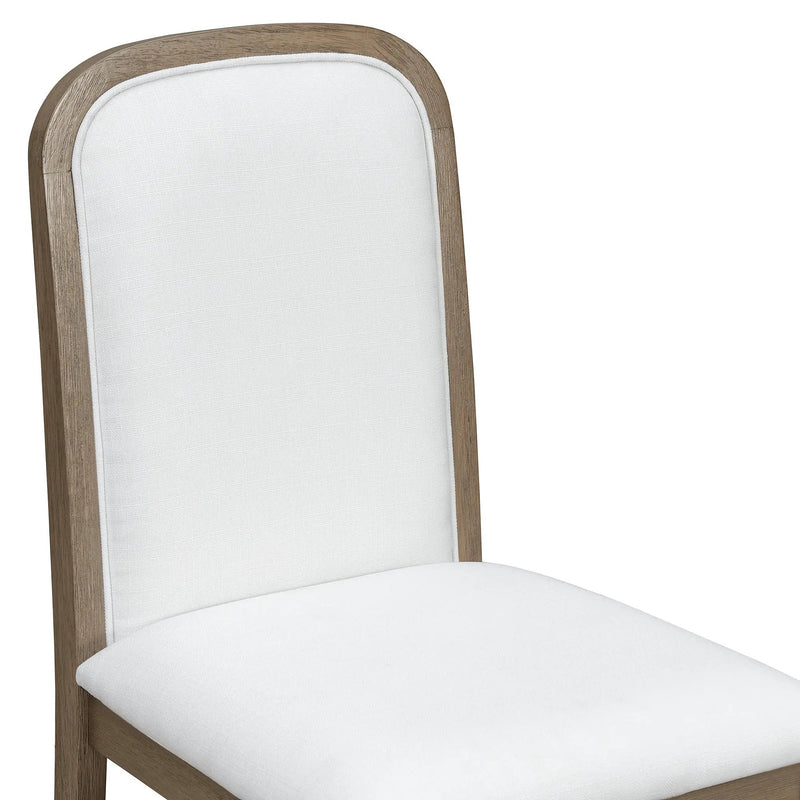 TREXM Vintage Style Dining Chair Set with 4 Upholstered Chairs by HouseOfZazla