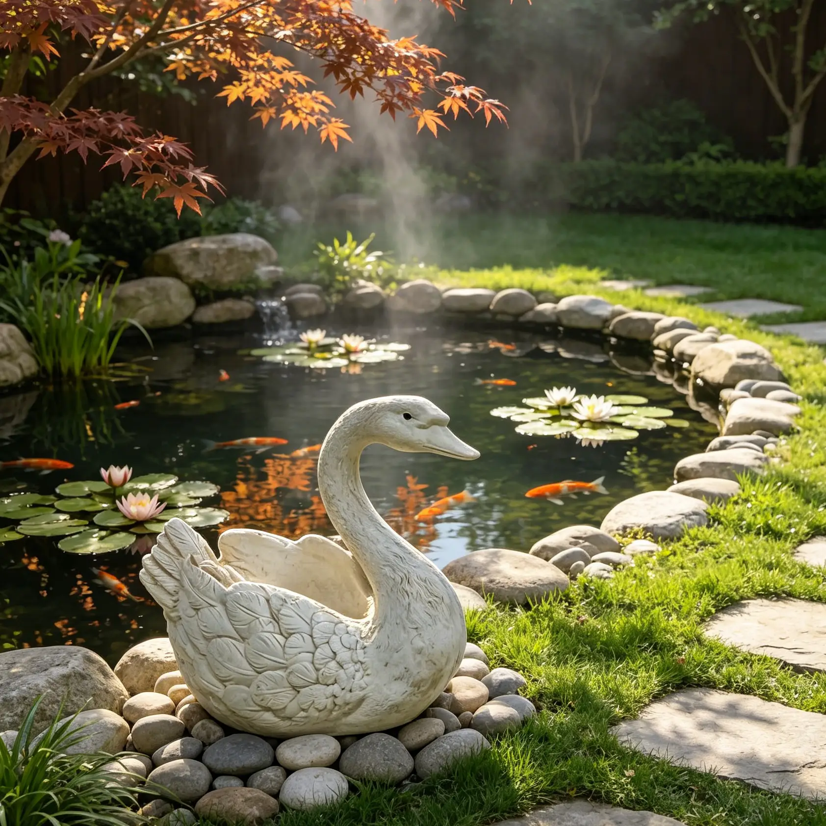 12.6'' Tall Swan Sculpture Planter by HouseOfZazla