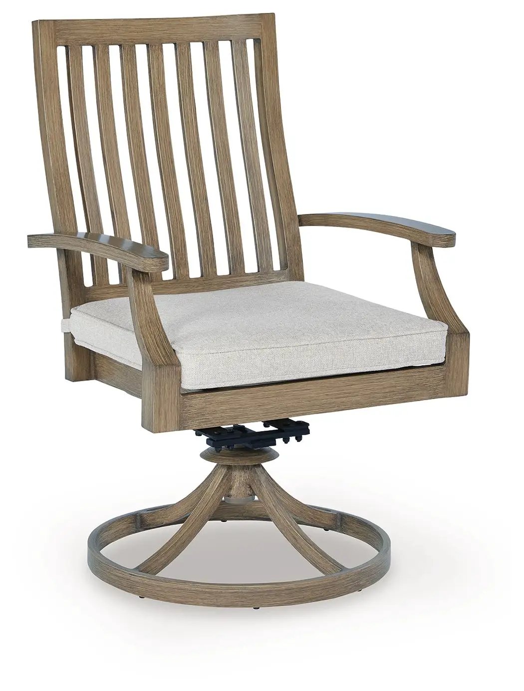 Rainier Ranch - Swivel Chair With Cushion (Set of 2) - Brown / Beige by Unique Piece Furniture