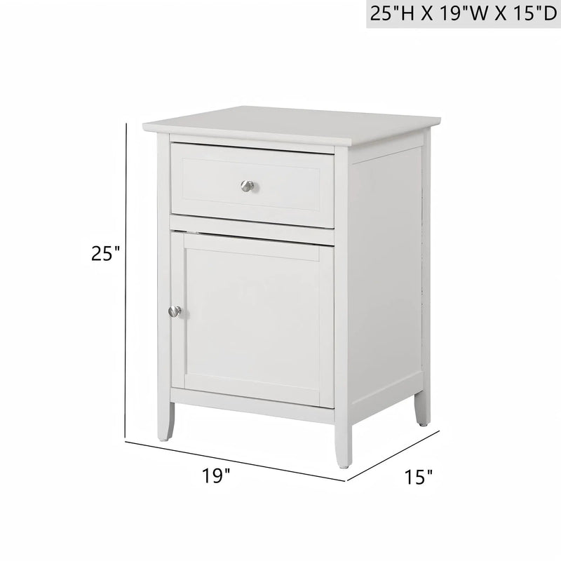 1 Drawer / 1 Door Nightstand by HouseOfZazla