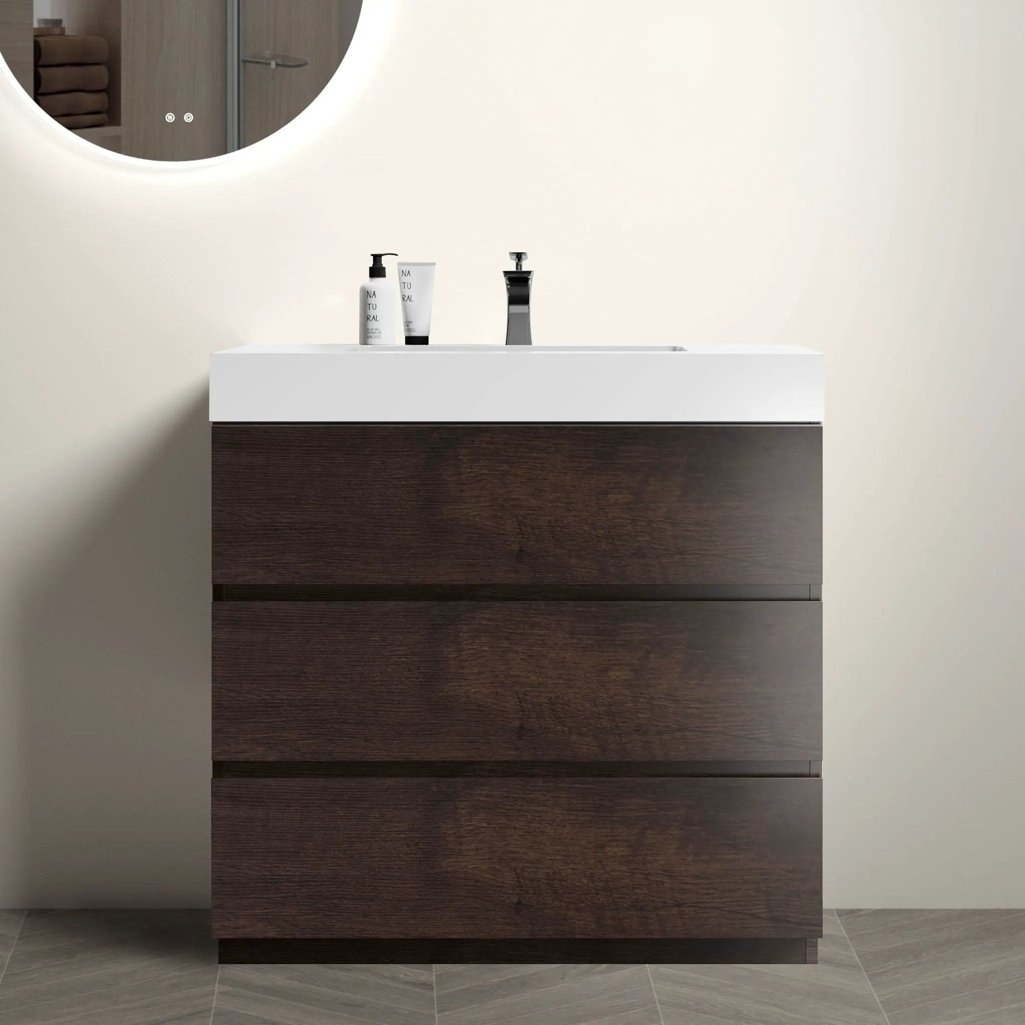 Alice - Bathroom Vanity With Large Storage, Freestanding by Unique Piece Furniture