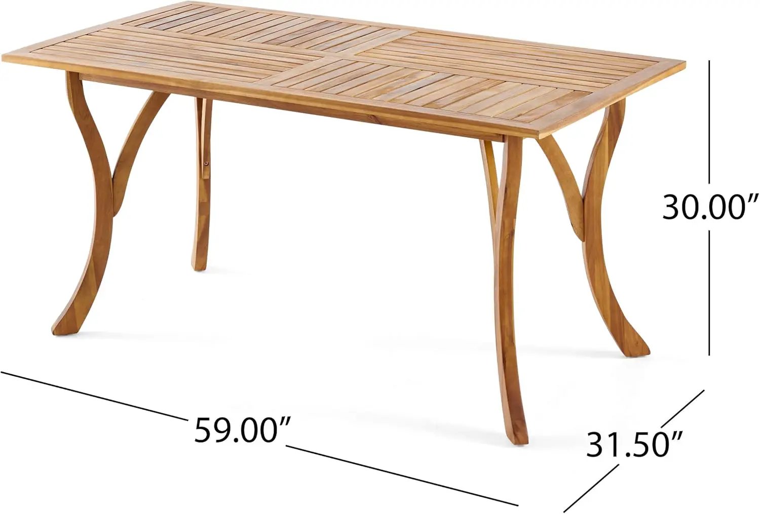 Outdoor Hermosa 7 Piece Wood Dining Set with Cushions by HouseOfZazla