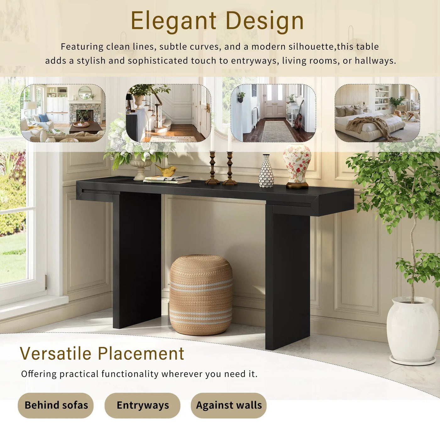U-Style Large 60-Inch Console Table by HouseOfZazla