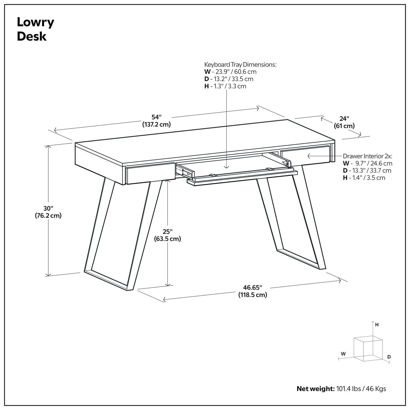 Lowry - Handcrafted Desk by Unique Piece Furniture