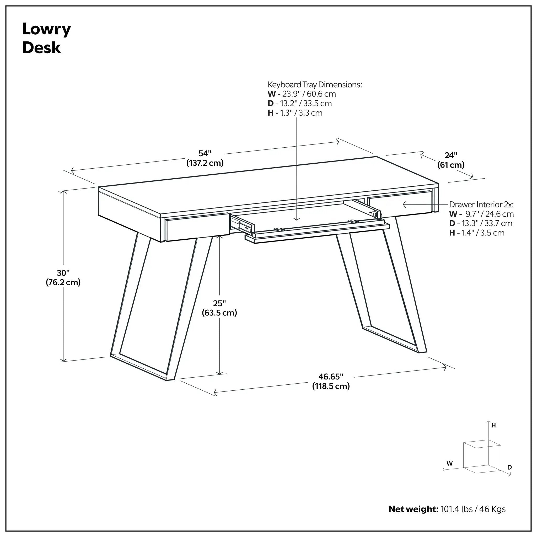 Lowry - Handcrafted Desk by Unique Piece Furniture