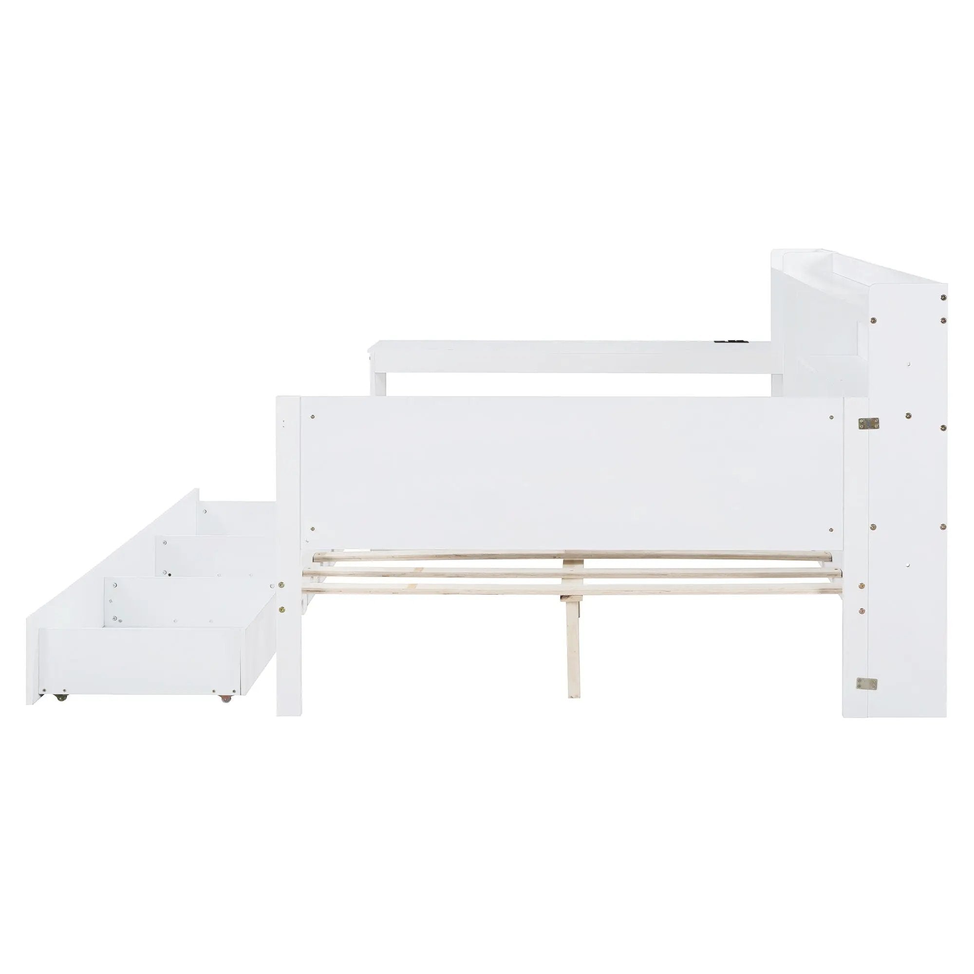 Daybed With 3 Drawers USB Ports And Desk by HouseOfZazla