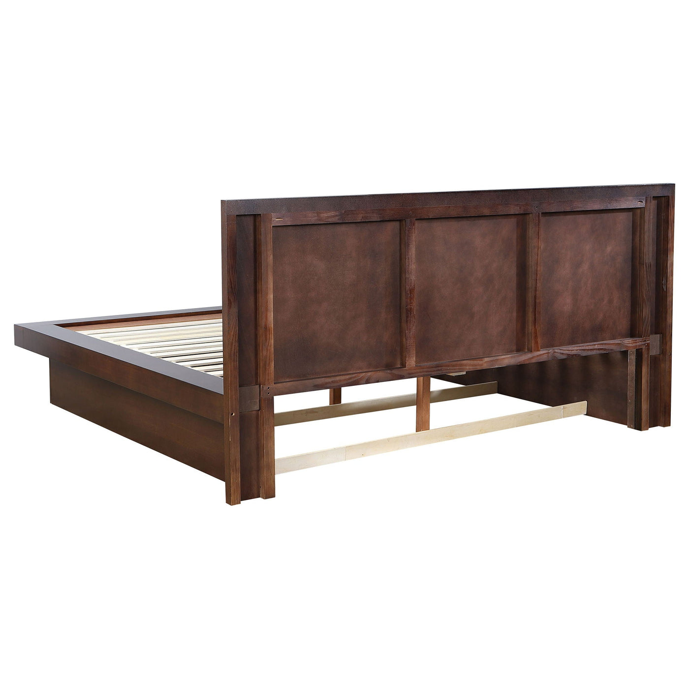 Tokyo - LED Panel Bed With Structured Headboard by HouseOfZazla
