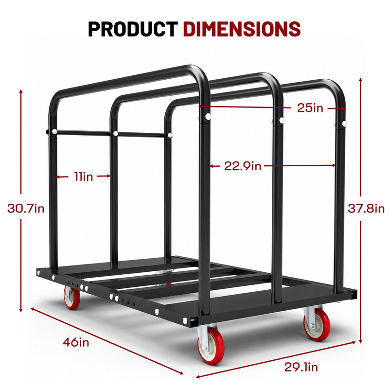 1000LBS Heavy Duty 2-in-1 Table Dolly by HouseOfZazla