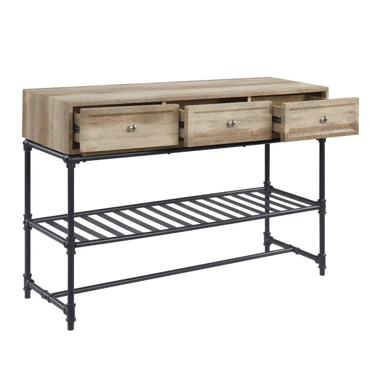 Brantley II - Sofa Table - Oak & Sandy Black by Unique Piece Furniture