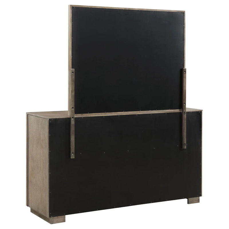 Durango 8-drawer Dresser and Mirror Taupe Oak by Unique Piece Furniture