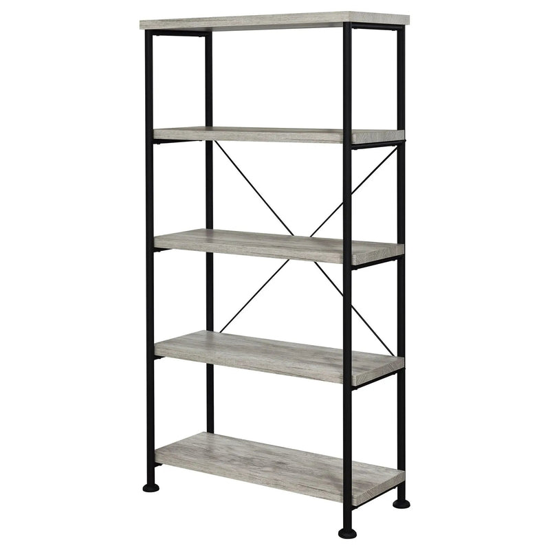 Analiese 63-inch 4-shelf Bookshelf Grey Driftwood by Unique Piece Furniture
