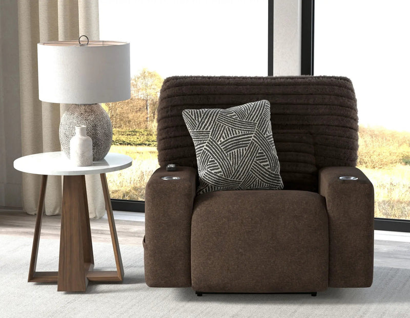 Zen - Power Recliner With CR3 Heat / Massage / Zero Gravity - Chocolate by Unique Piece Furniture
