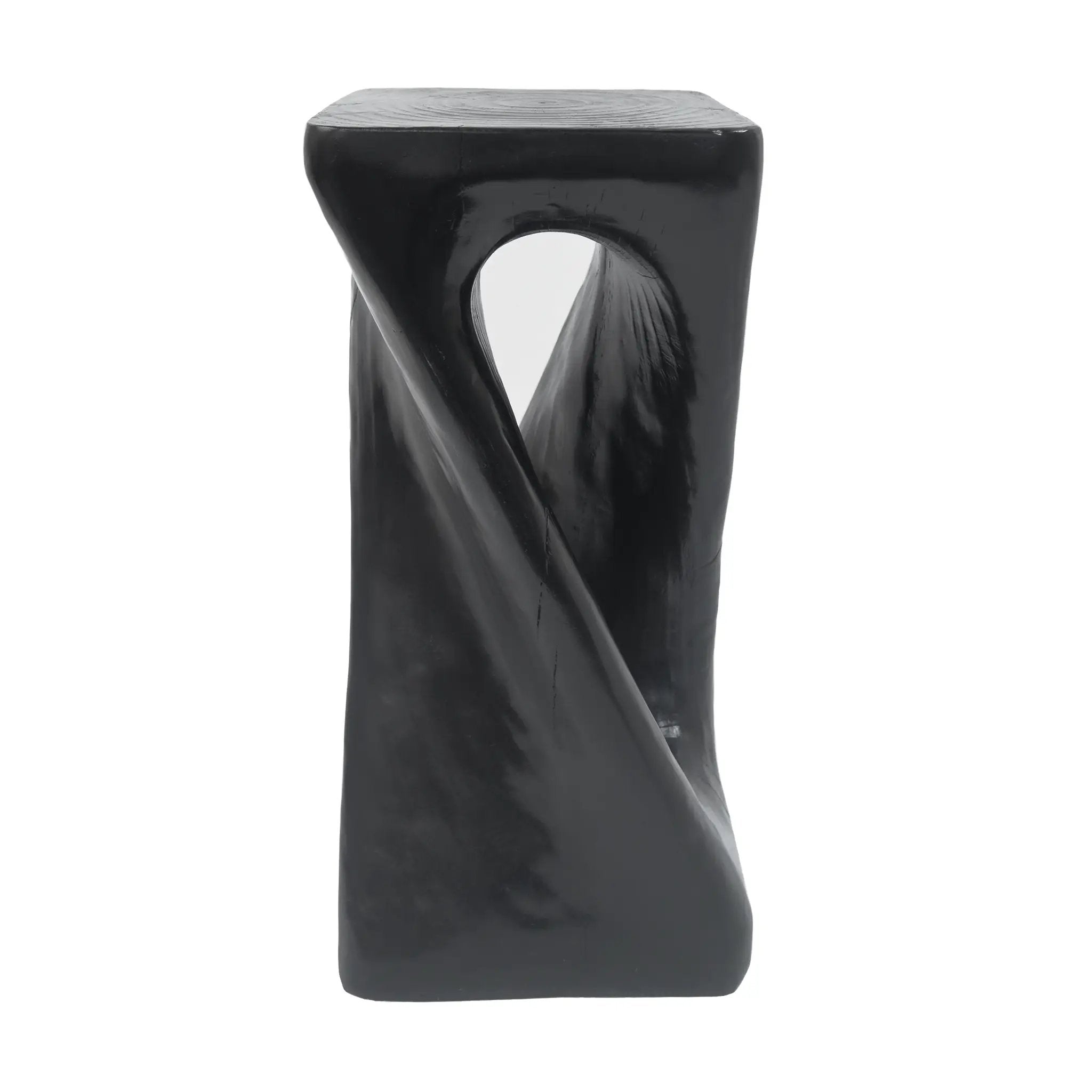 Outdoor Side Table Twist Shape End Table by BLAKHOM