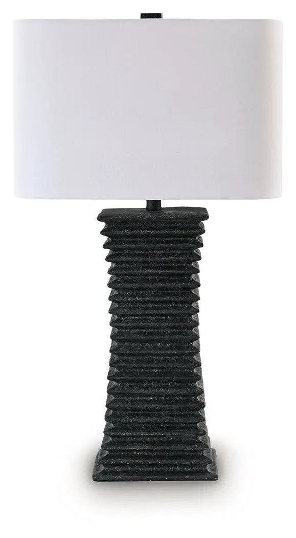 Golzar - Poly Table Lamp - Black by Unique Piece Furniture