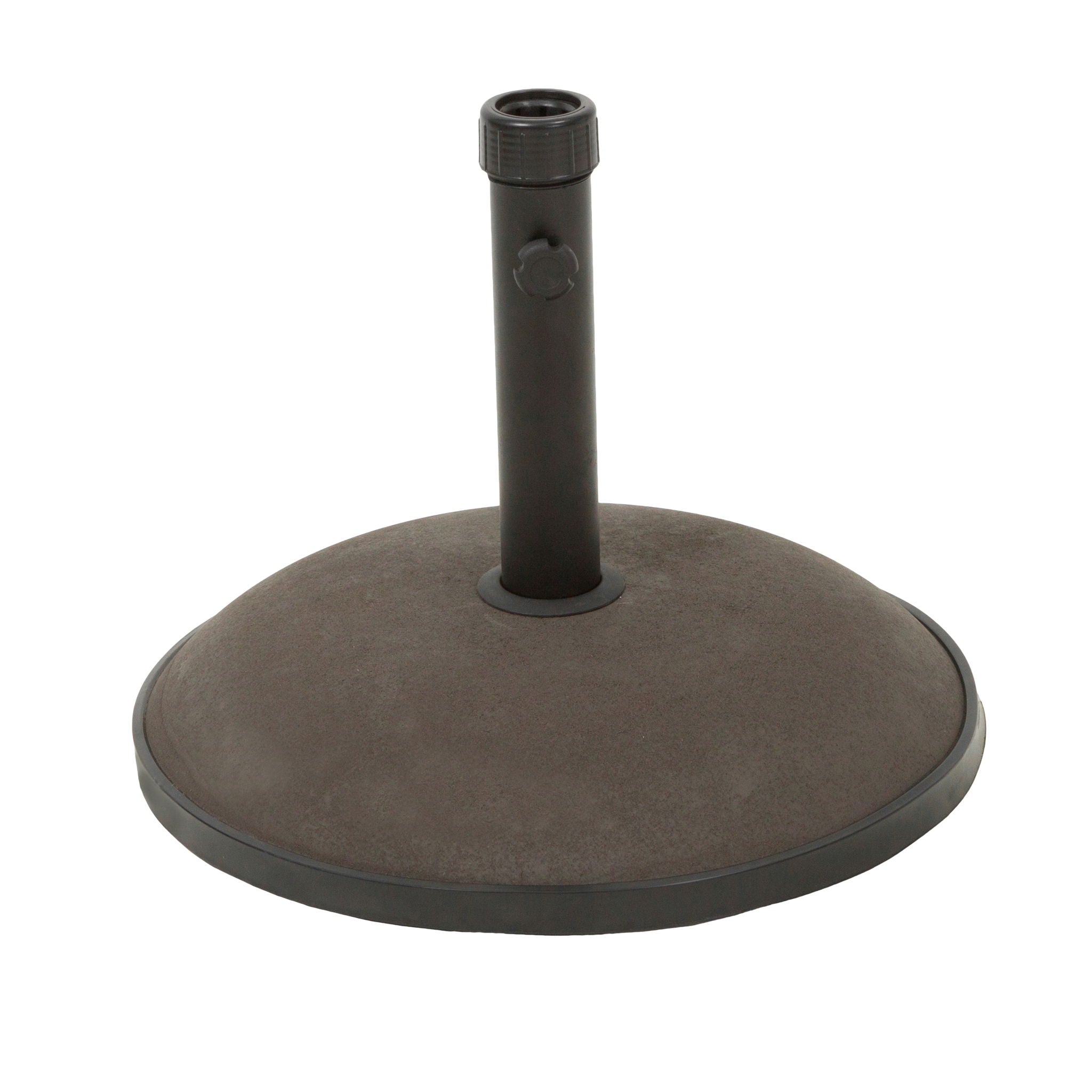 Holder Round Umbrella Base 33 Lbs Concrete - Brown by HouseOfZazla