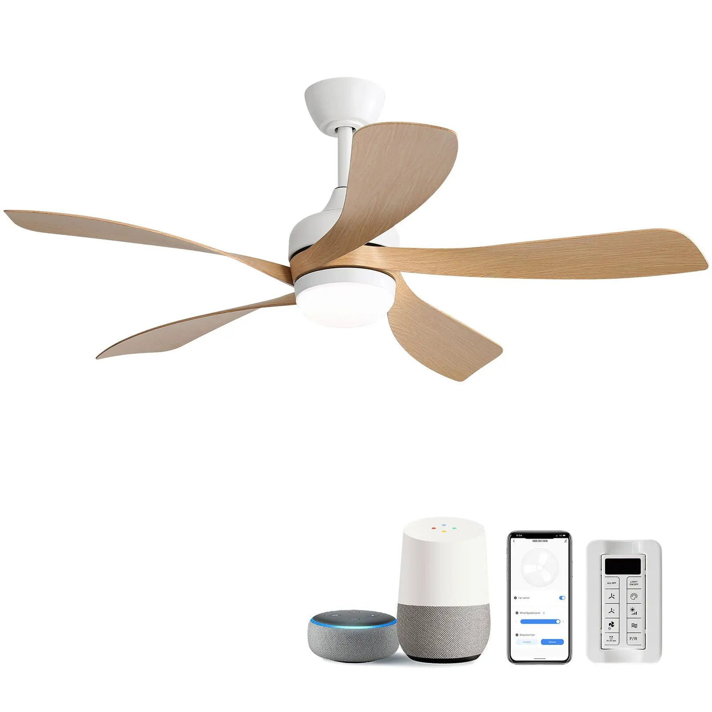 Ceiling Fan & DC Motor And Integrated Light by Unique Piece Furniture