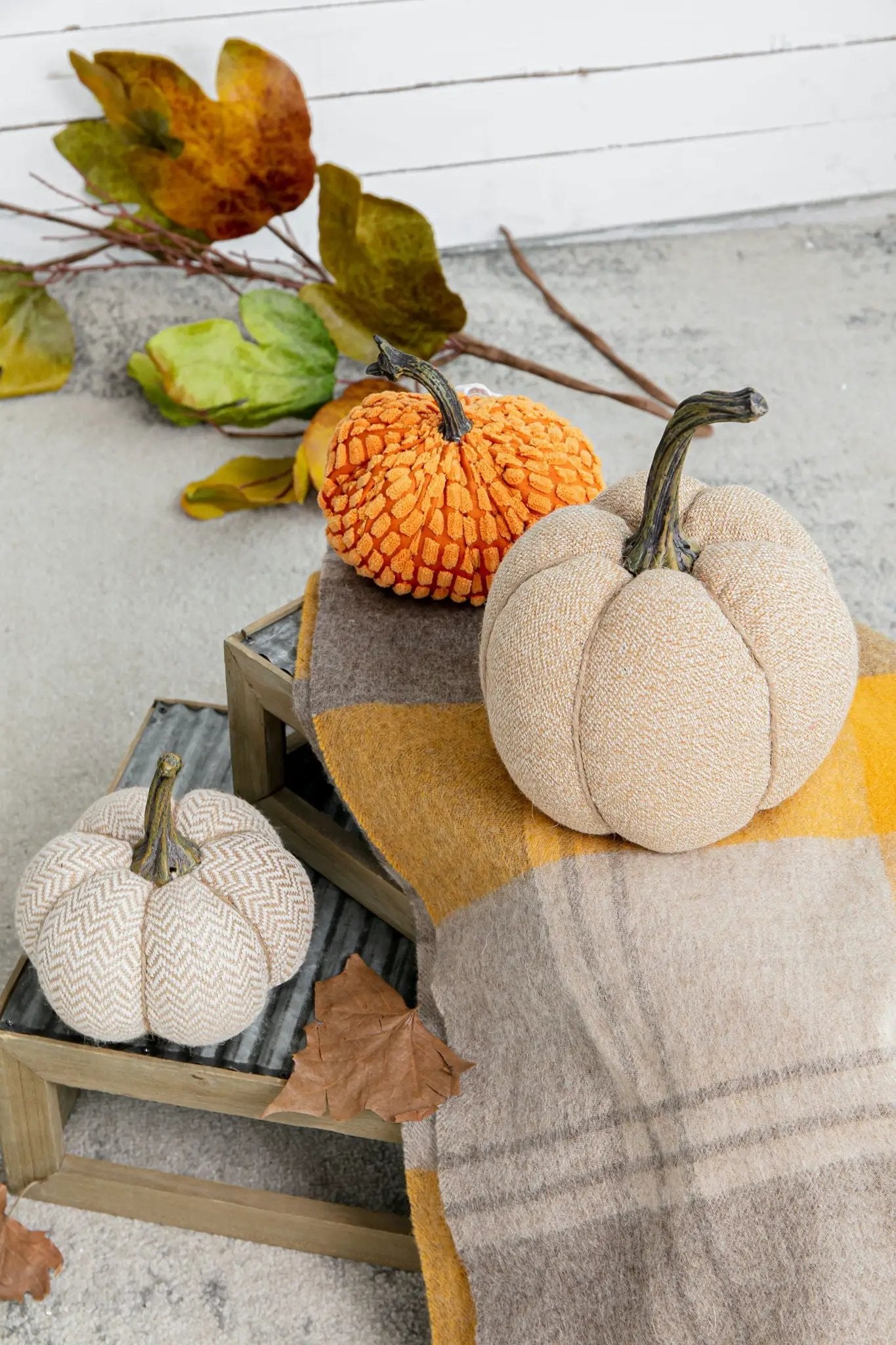 Weighted Pumpkin Ornament Decor For Holiday by Unique Piece Furniture