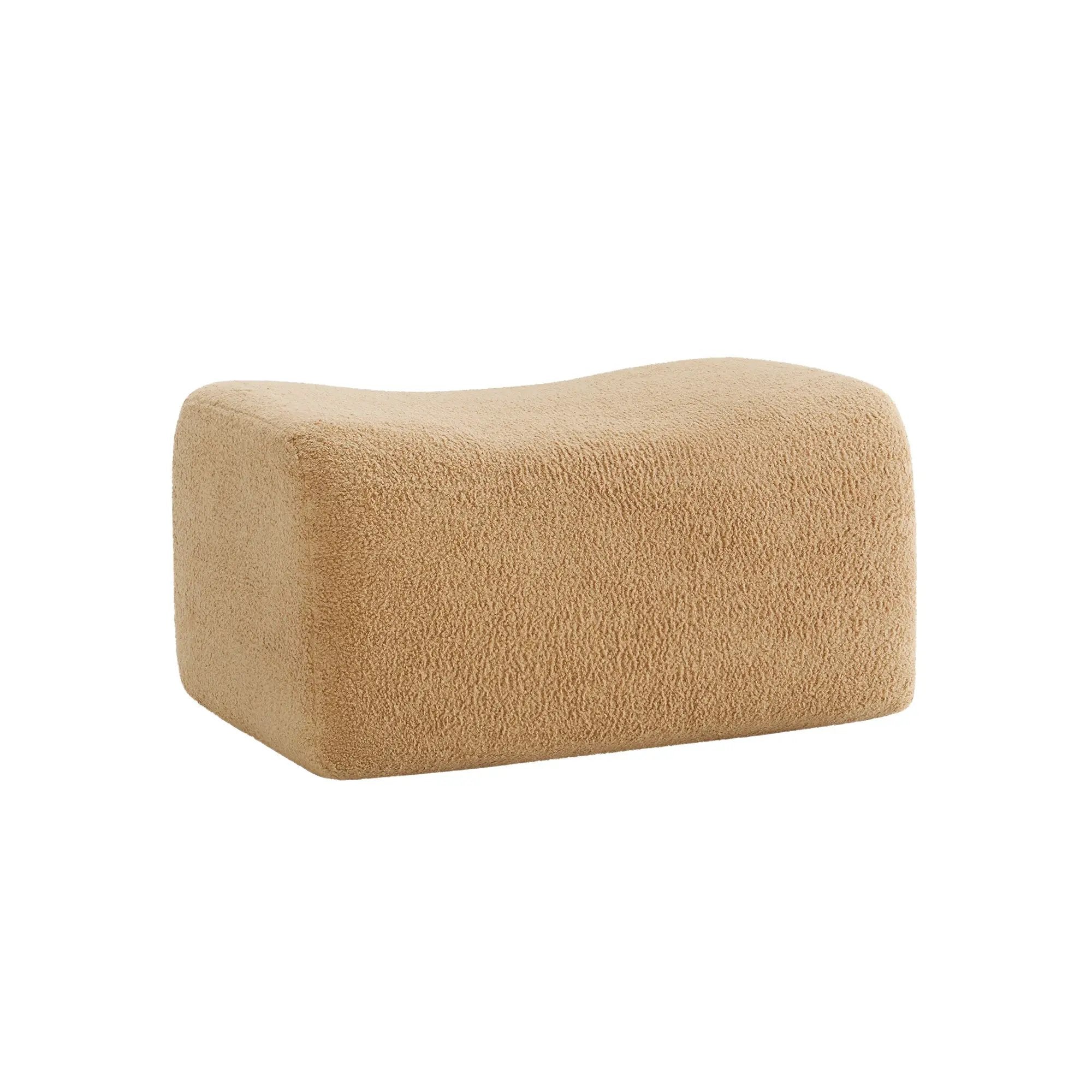 Ottoman Teddy Fabric-Camel by HouseOfZazla