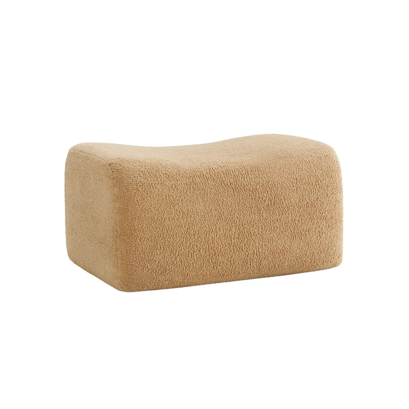 Ottoman Teddy Fabric-Camel by HouseOfZazla