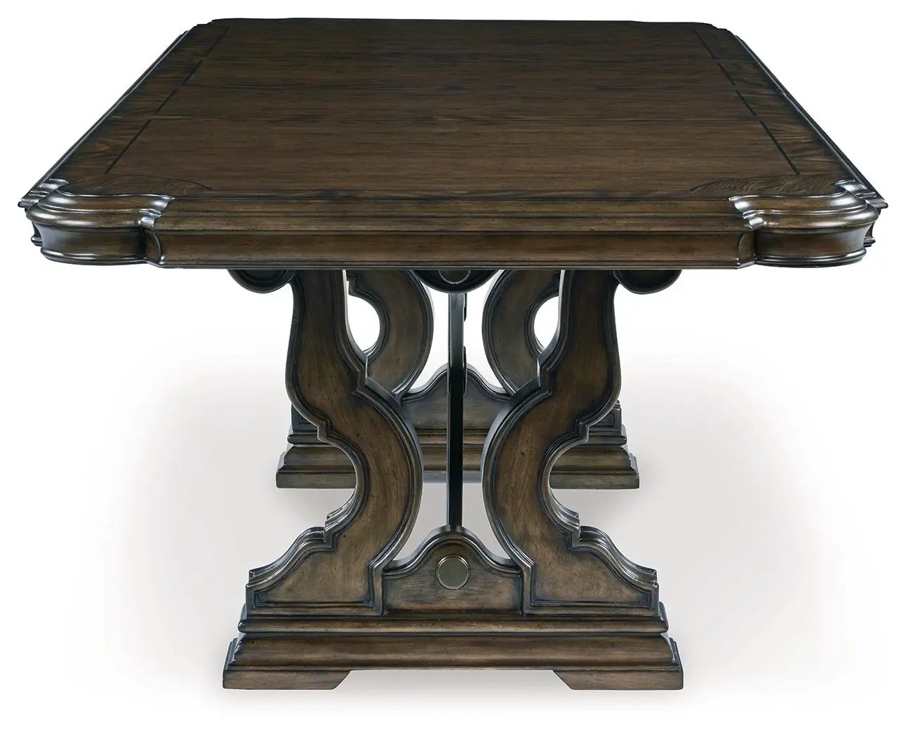 Maylee - 11 Pc. - Dining Extension Table, 4 Side Chairs, 2 Arm Chairs, Storage Bench, Buffet And Hutch - Dark Brown by Unique Piece Furniture