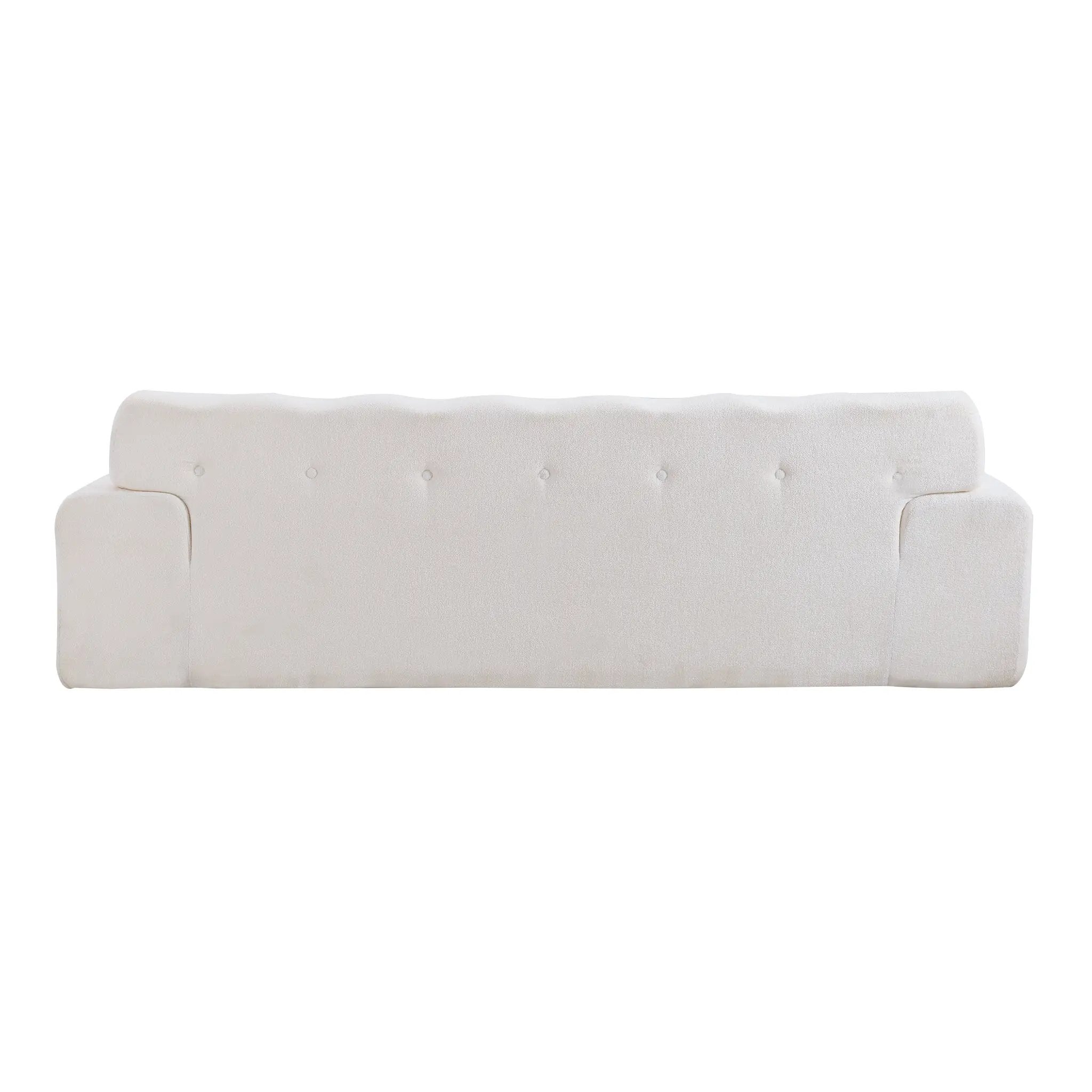 88 in. Cloud 3 Seater Chenille Sofa with Button Tufted Upholstery by HouseOfZazla