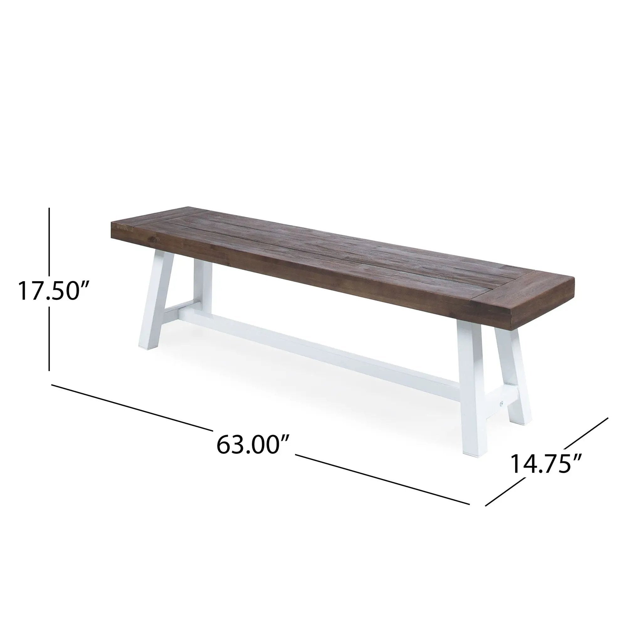 Tranquilizer Outdoor Acacia Wood Bench With Slat Panel Design by HouseOfZazla