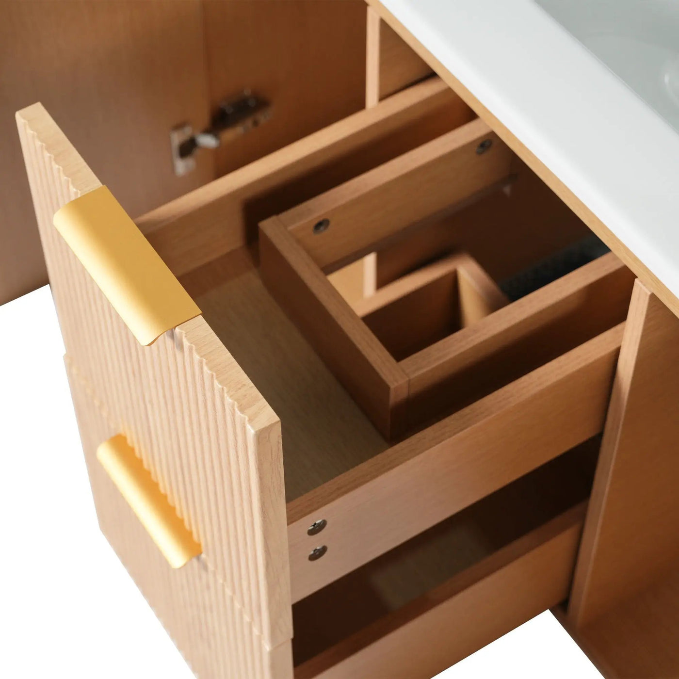 Modern Wall Mounted Bathroom Vanity, Soft Close Doors by HouseOfZazla