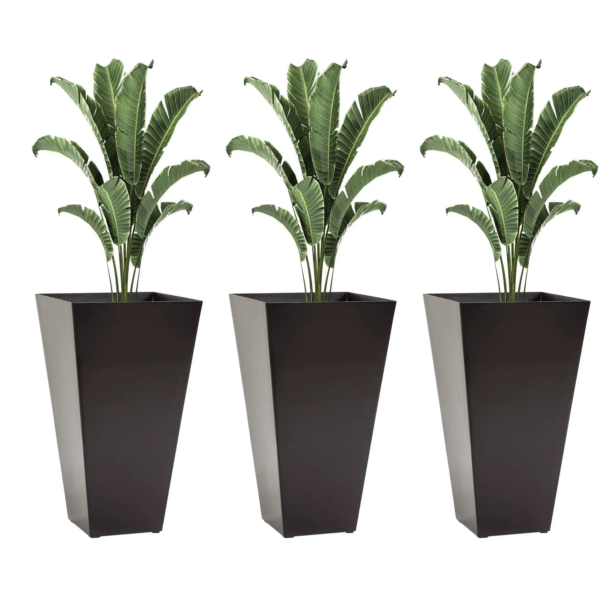 Outsunny Set of 3 Tall Planters with Drainage Hole by HouseOfZazla