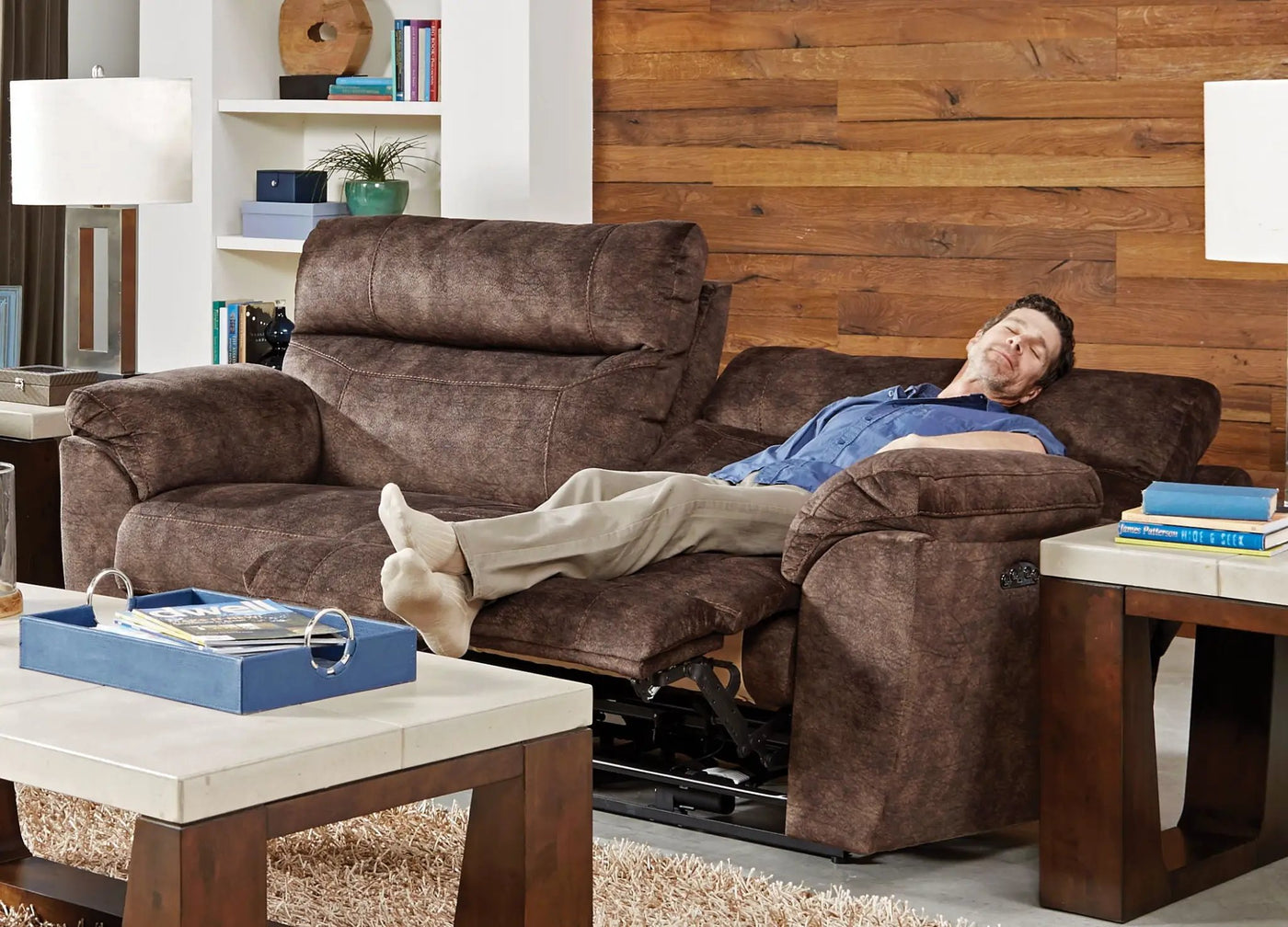 Sedona - Power Headrest Lay Flat Reclining Sofa by Unique Piece Furniture