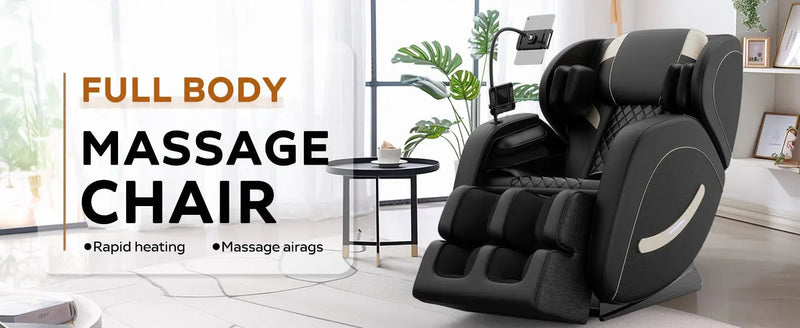 Massage Chair Recliner with Zero Gravity and Full Body Air Pressure by HouseOfZazla