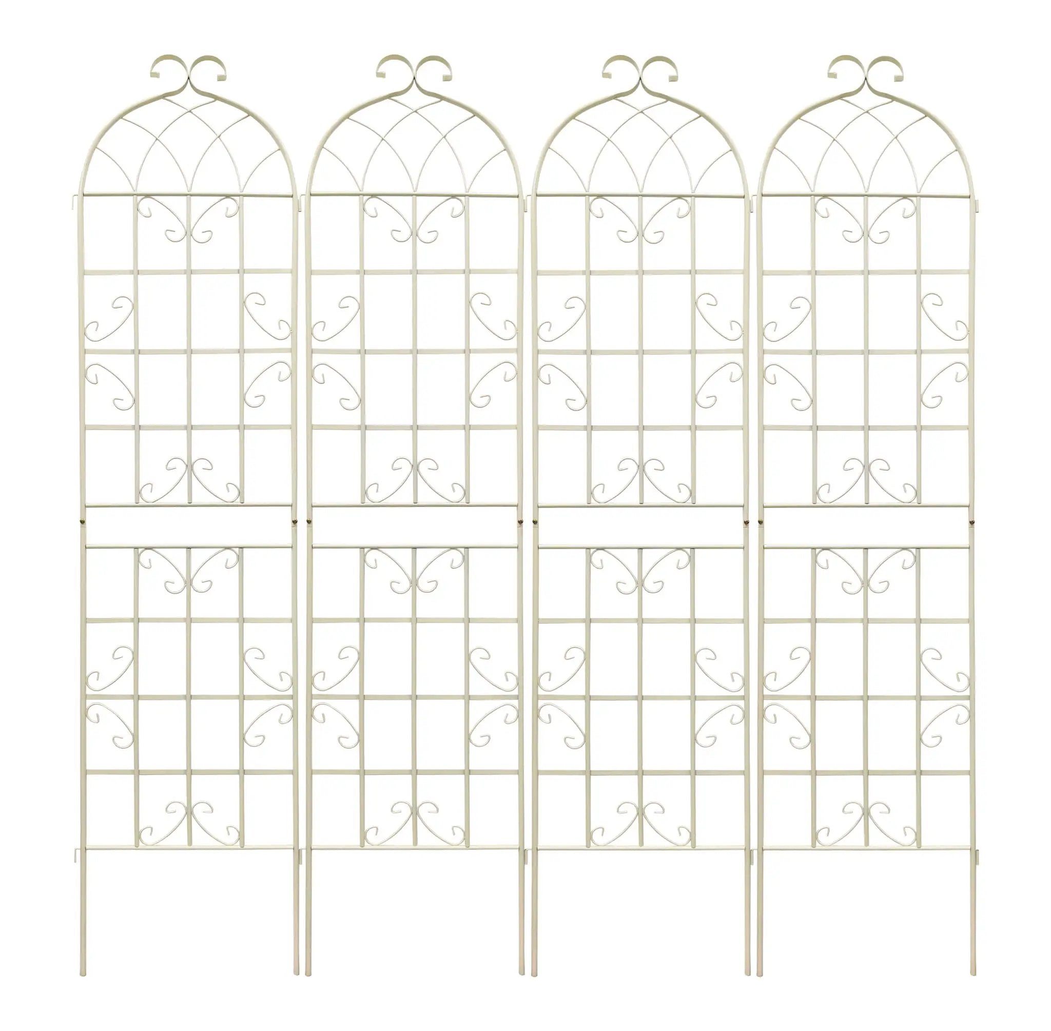 Metal Garden Rustproof Trellis For Climbing Plants Outdoor Flower Support by HouseOfZazla